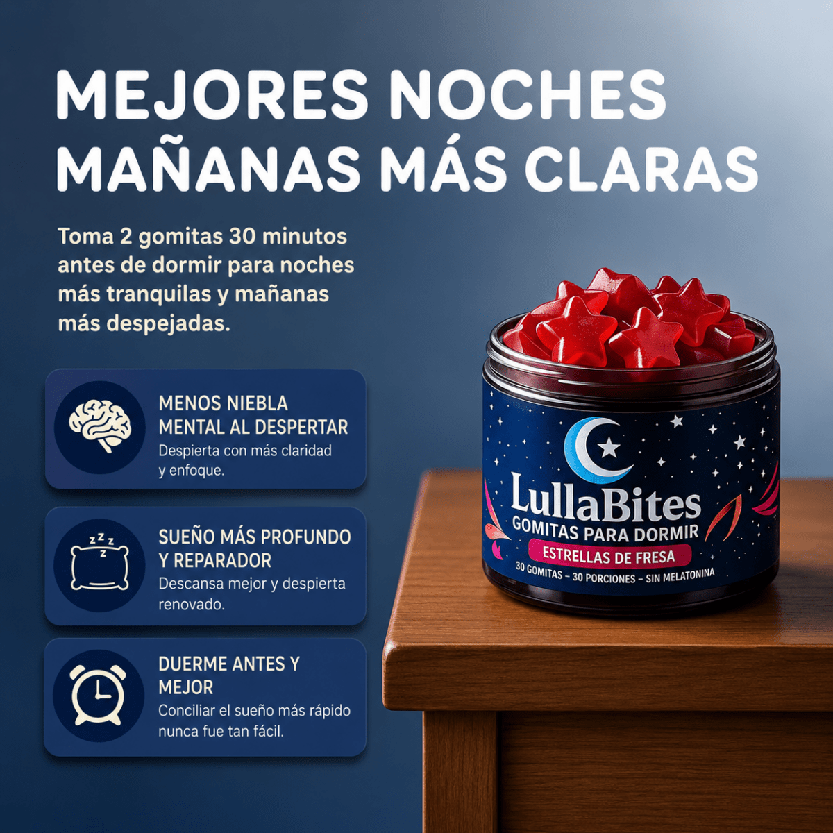 60 Gomitas LullaBites Melatonina - Tateline