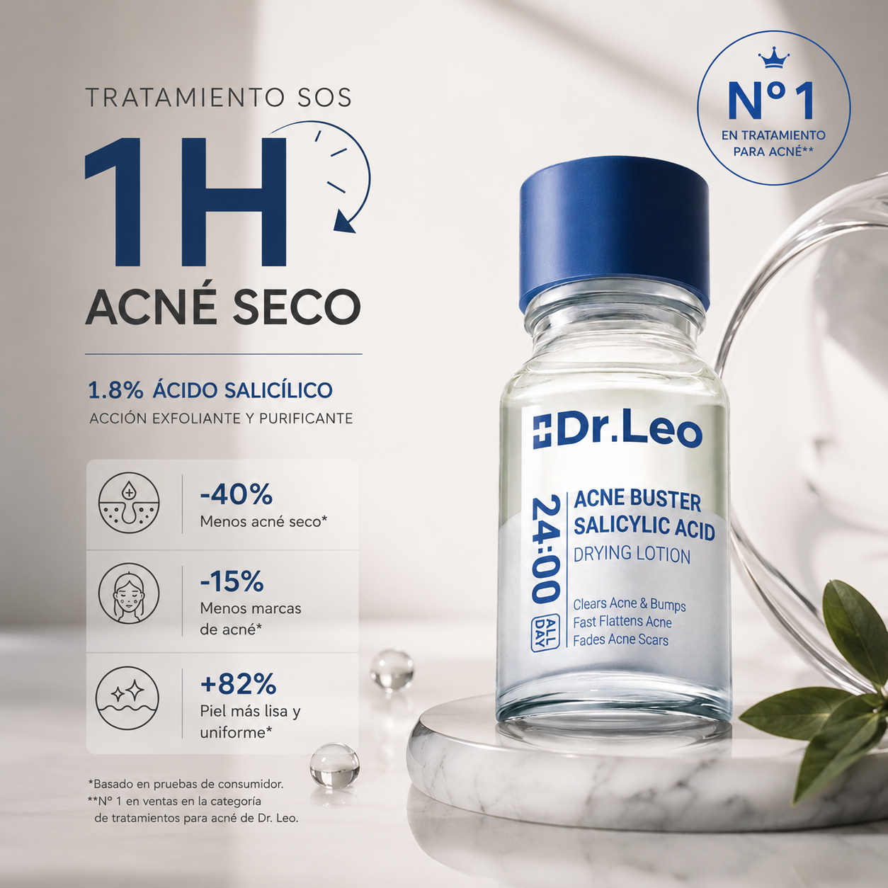 Limpiador Facial | Dr. Leo | Tratamiento para el Acné