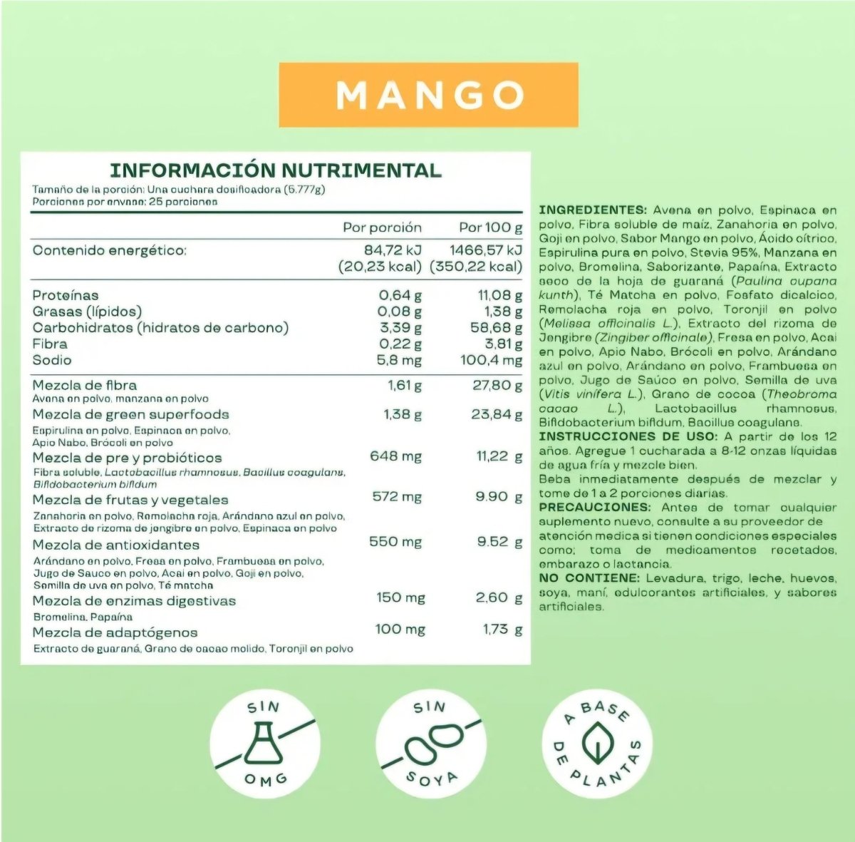 Suplemento Bloom Mango 145 gr - Tateline