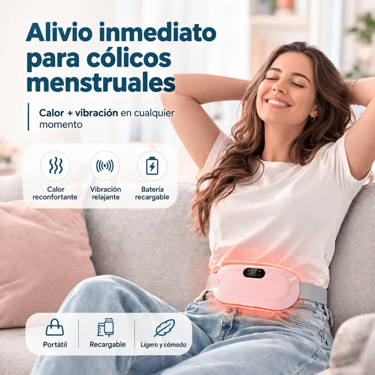 Almohadilla Térmica Para Cólicos - Tateline