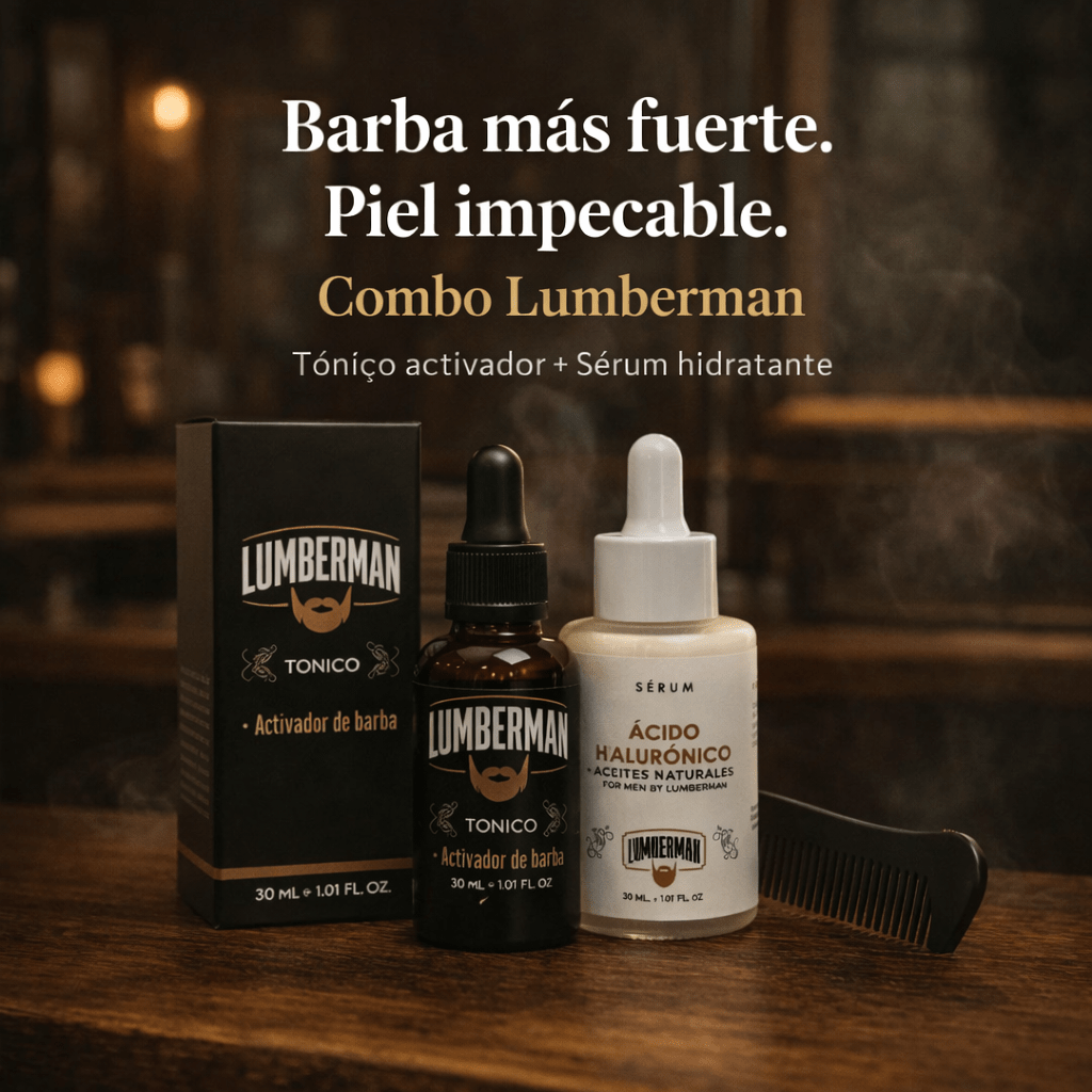 TONICO ACTIVADOR DE BARBA Y SERUM ÁCIDO HIALURÓNICO 30ML - Tateline