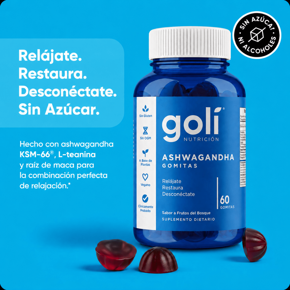 60 Gomitas Goli Ashwagandha - Tateline